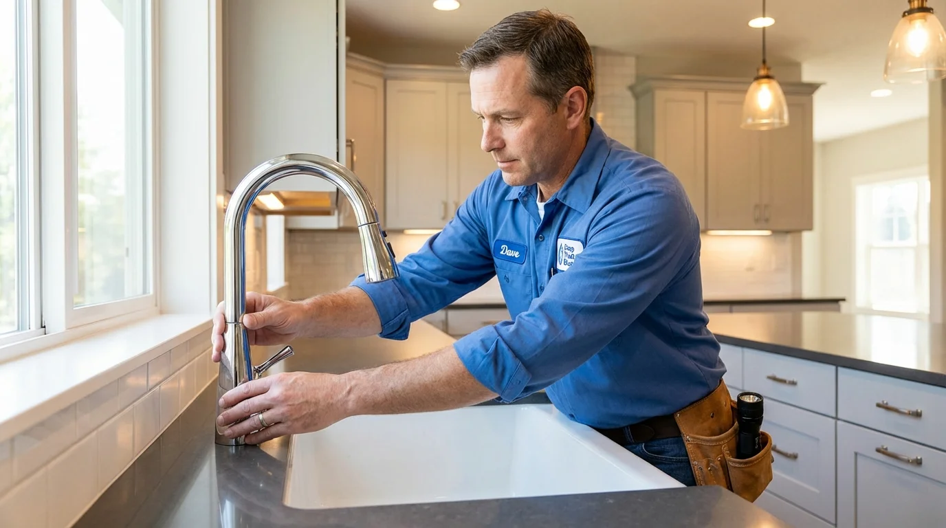 Kitchen faucet installation by Johns Plumbing LLC in Cut Bank