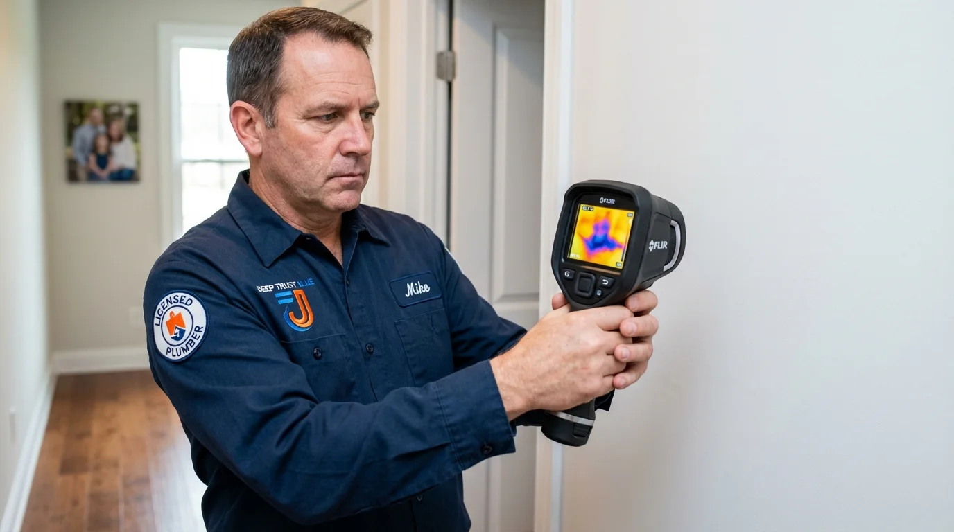 Thermal imaging leak detection by Johns Plumbing LLC in Cut Bank